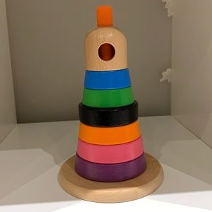 IKEA Wooden stacking rings Montessori toys